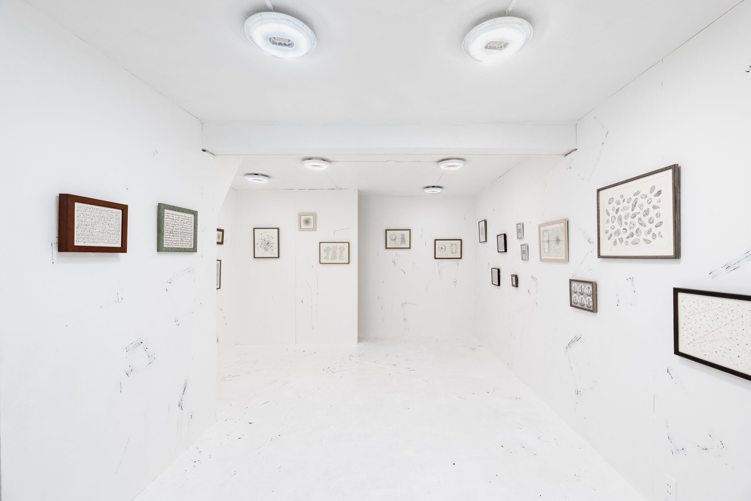 脳という洞窟で発火する経路をたどる 野原万里絵 ドローイング展「洞の